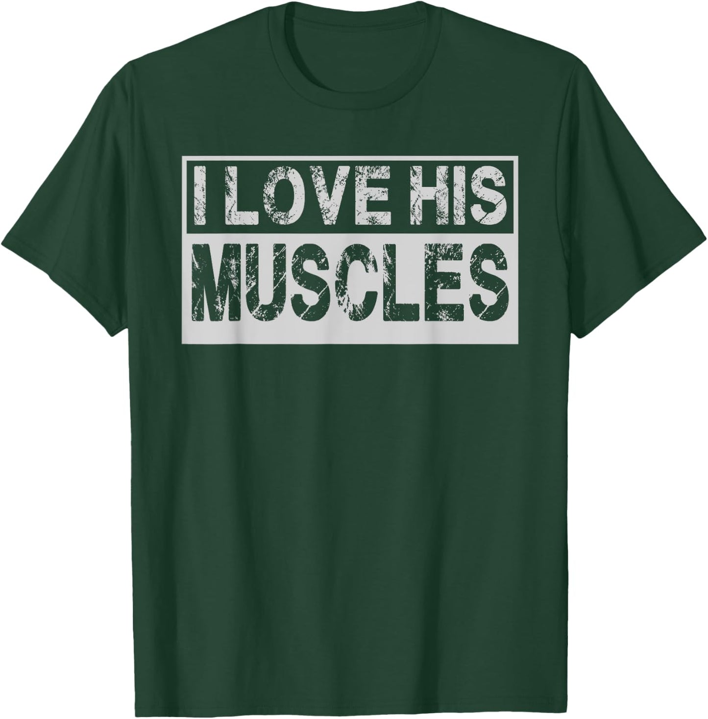 I Love Her Curves His Muscles Matching Gym Couples 2PCS T-Shirt - T-Shirt | Forest