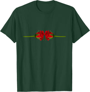 Prolapse King - Double Rosebud T-Shirt - T-Shirt | Forest