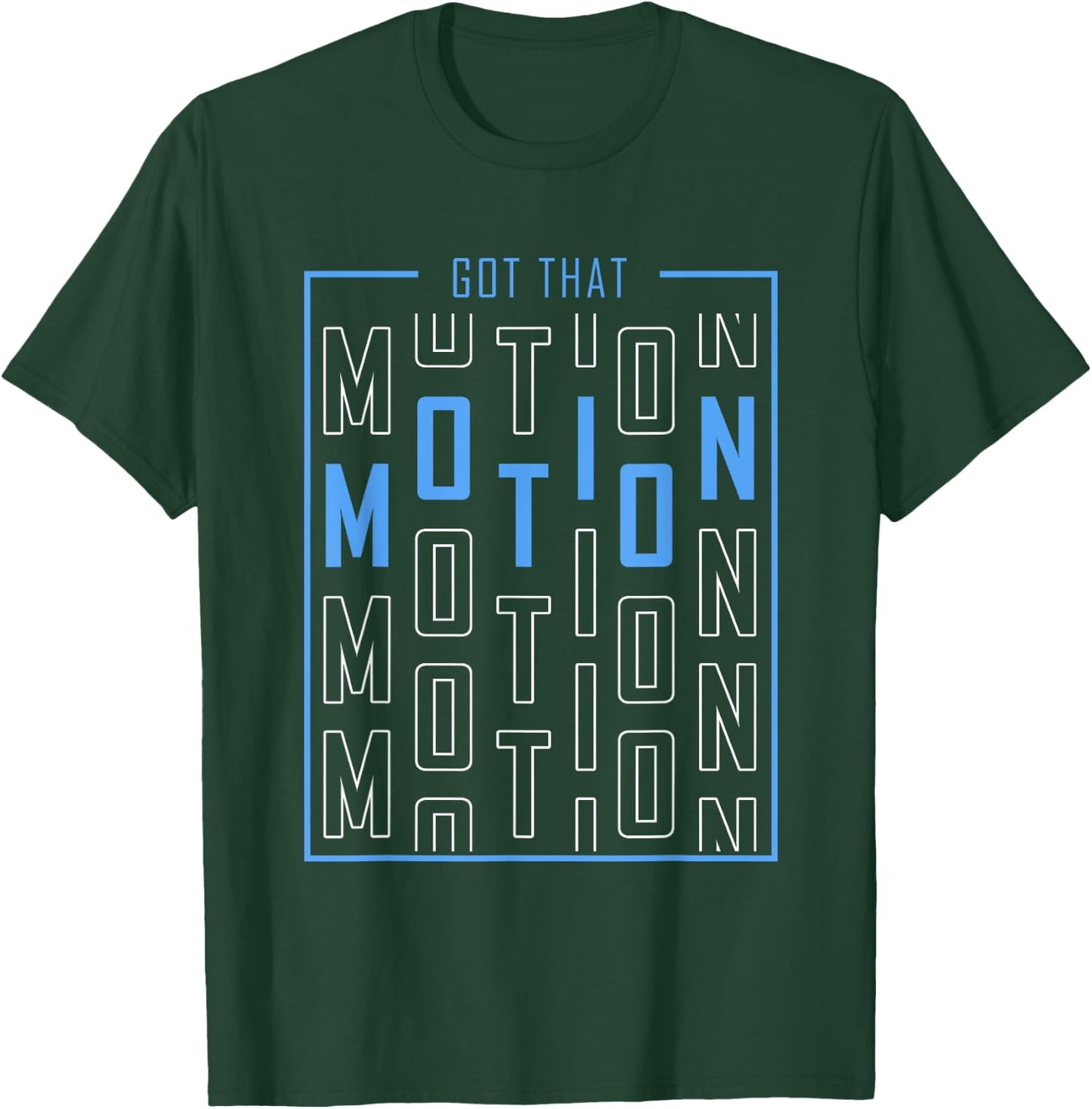 Blue Got Motion Blue Graphic T-Shirt - T-Shirt | Forest
