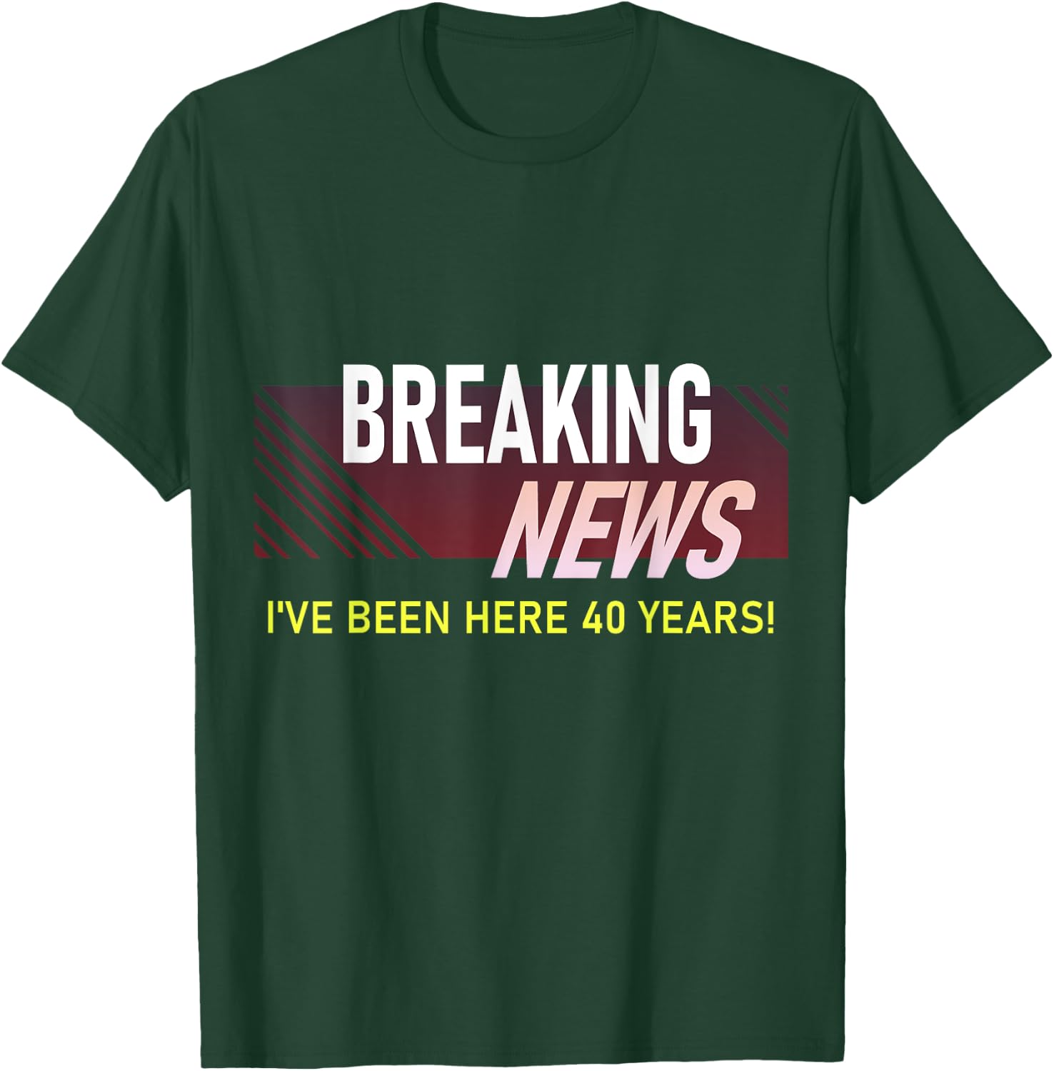 Funny 40 Year Work Anniversary 40th Employee Appreciation T-Shirt - T-Shirt | Forest