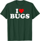 I Love Bugs - Heart T-Shirt - T-Shirt | Forest