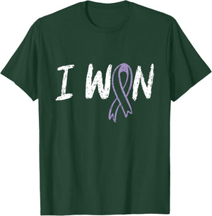 Cancer Warriors co Testicular Cancer Survivor I Won - Men's Black Classic Fit Short Sleeve - Small T-Shirt - T-Shirt | Forest