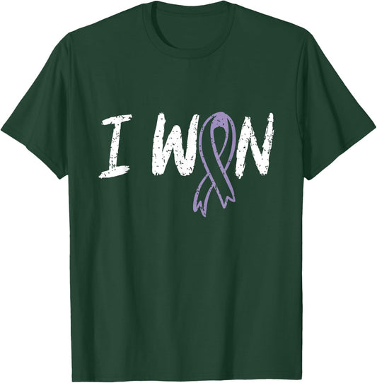 Cancer Warriors co Testicular Cancer Survivor I Won - Men's Black Classic Fit Short Sleeve - Small T-Shirt - T-Shirt | Forest