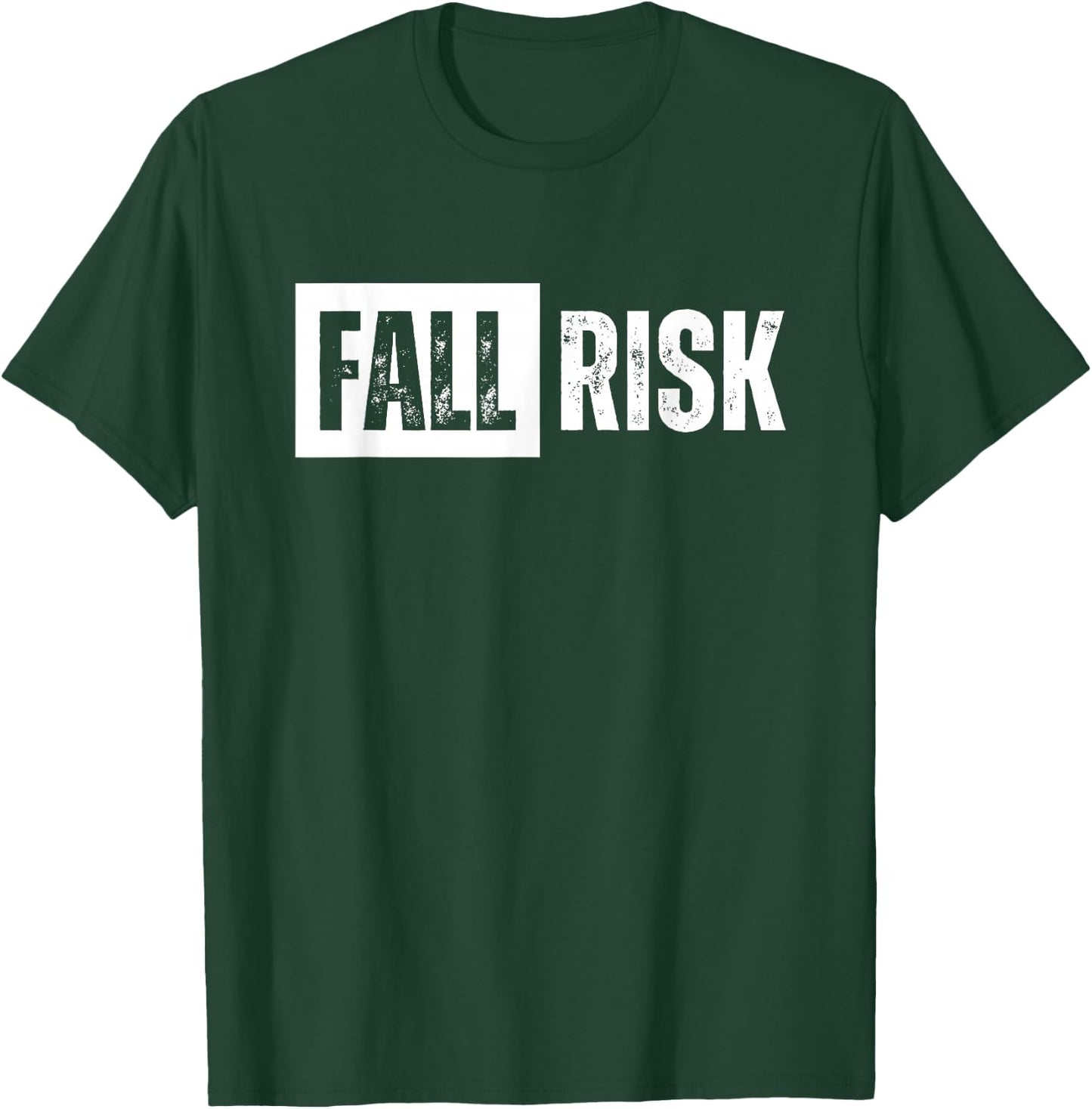 Fall Risk Funny Vintage Retro T-Shirt - T-Shirt | Forest