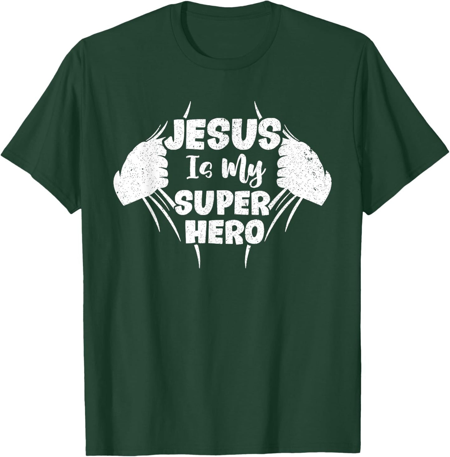 Jesus Is My Superhero Christian Religious T-Shirt - T-Shirt | Forest