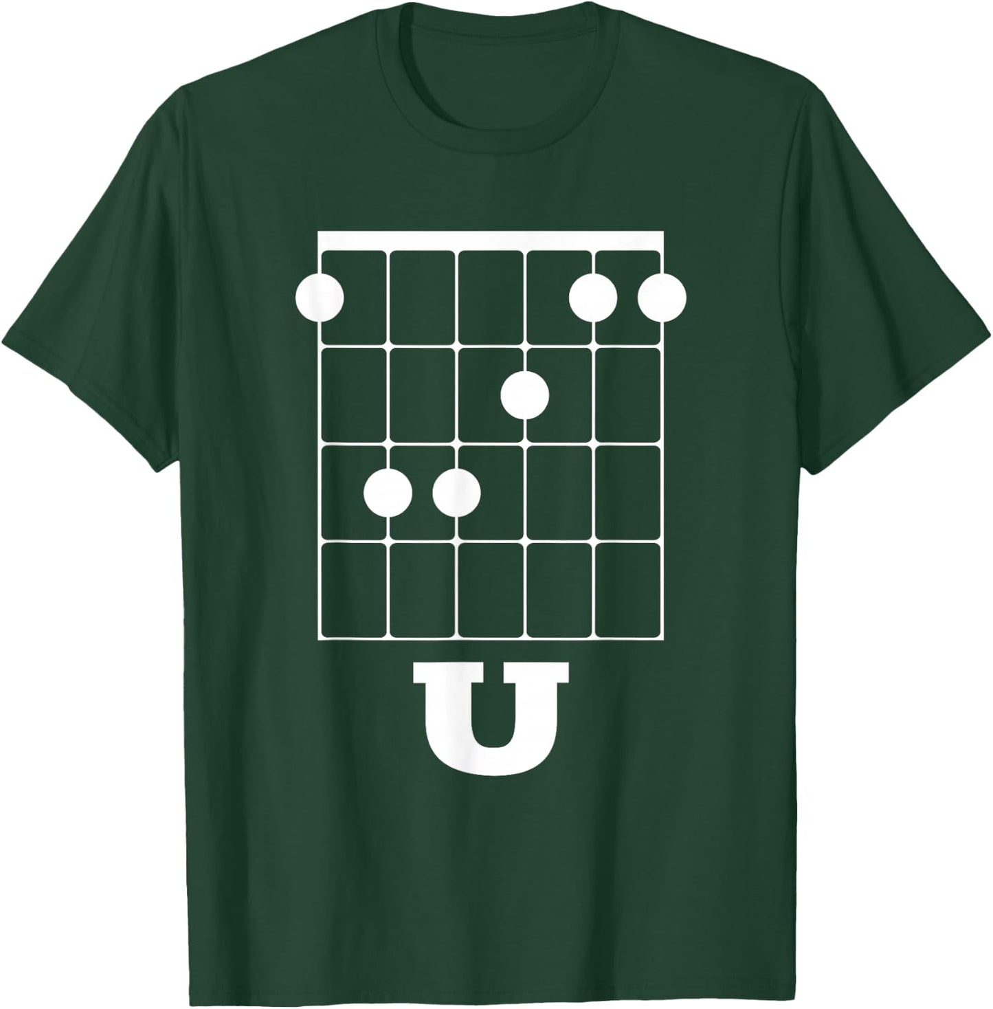 Funny Guitar Shirt - F Chord U T-Shirt - T-Shirt | Forest