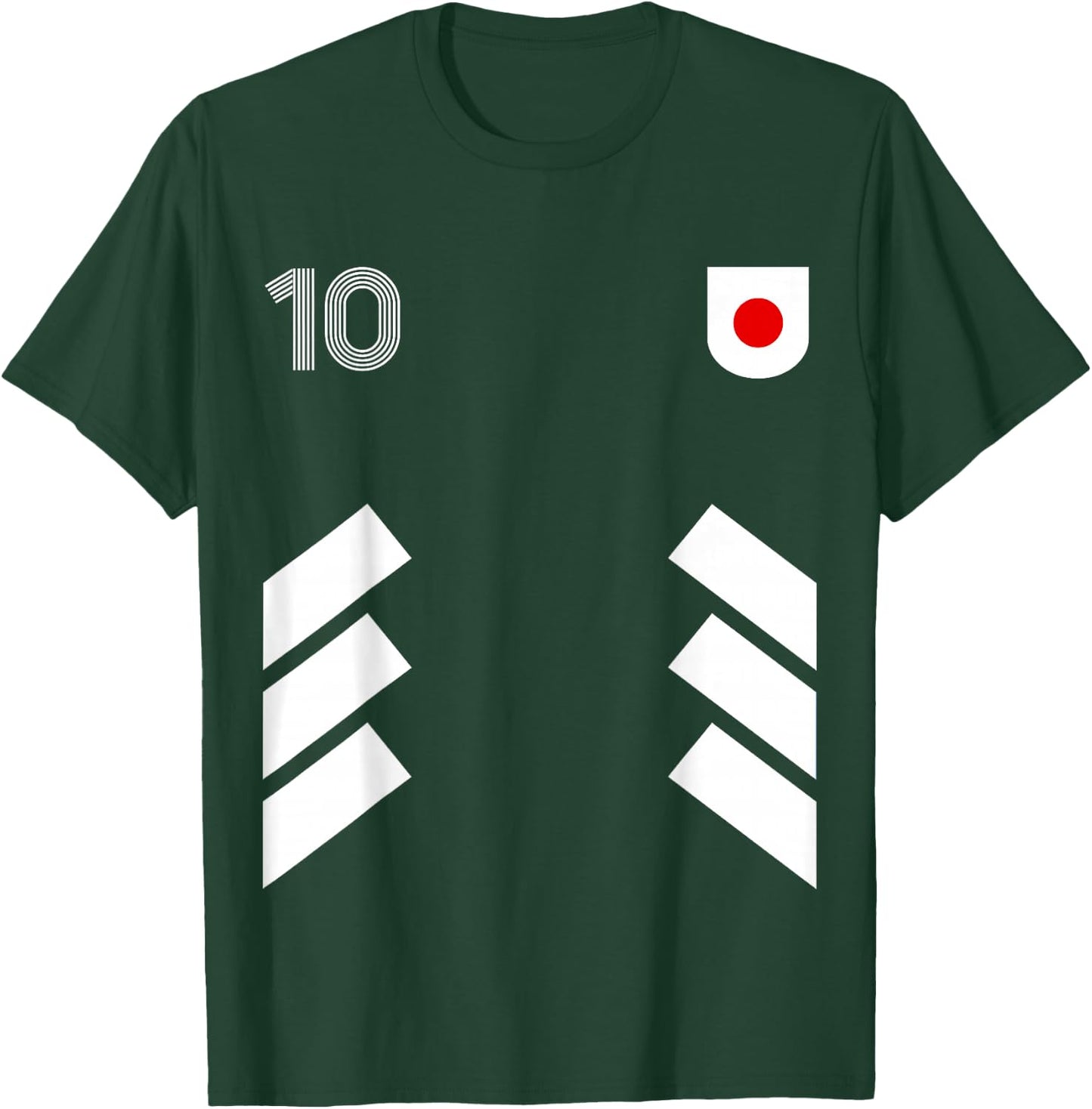 Retro10 Japan Football Japan Soccer Japan Flag T-Shirt - T-Shirt | Forest