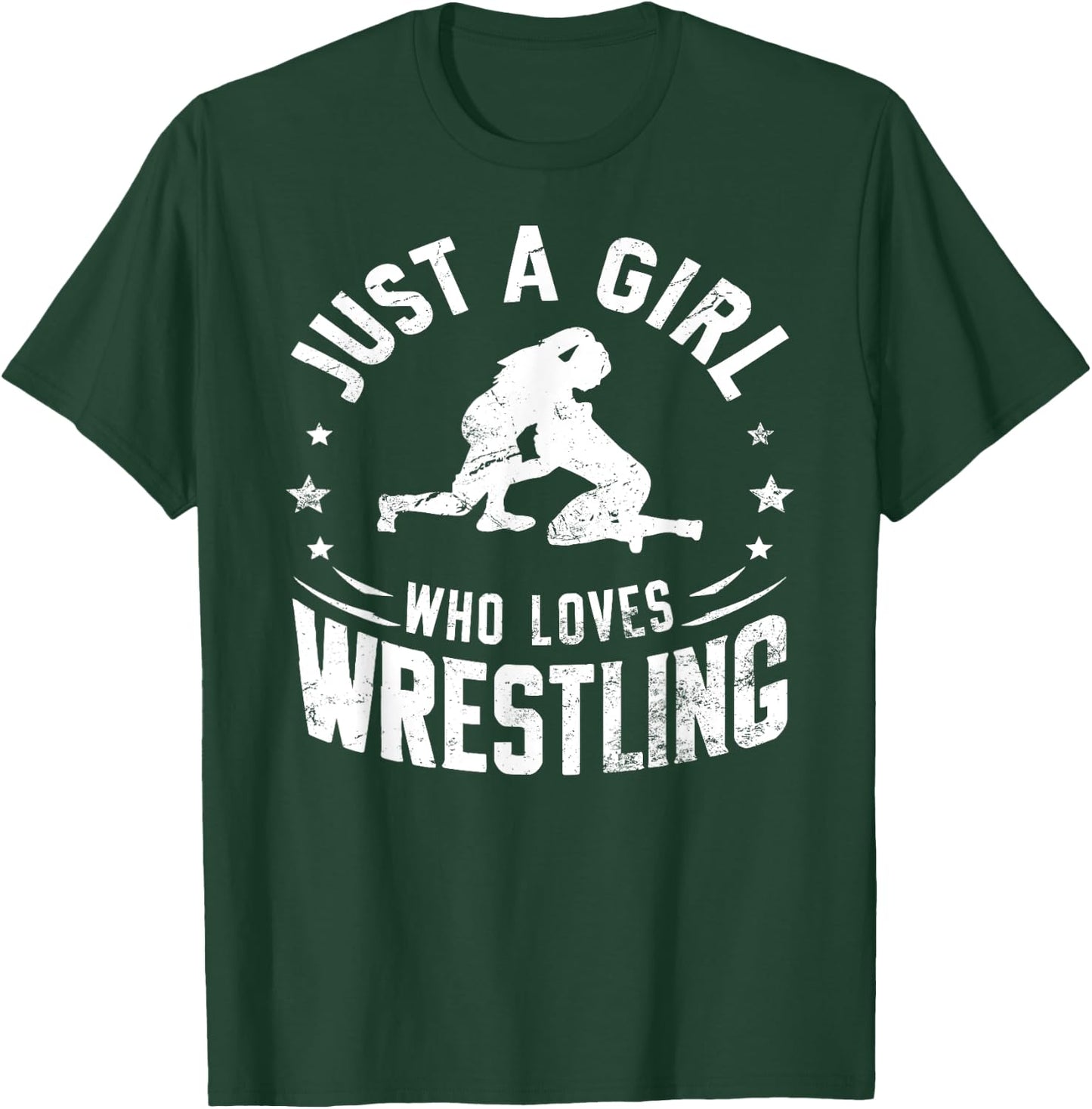 Just A Girl Who Loves Wrestling - Wrestler Girl & Women T-Shirt - T-Shirt | Forest