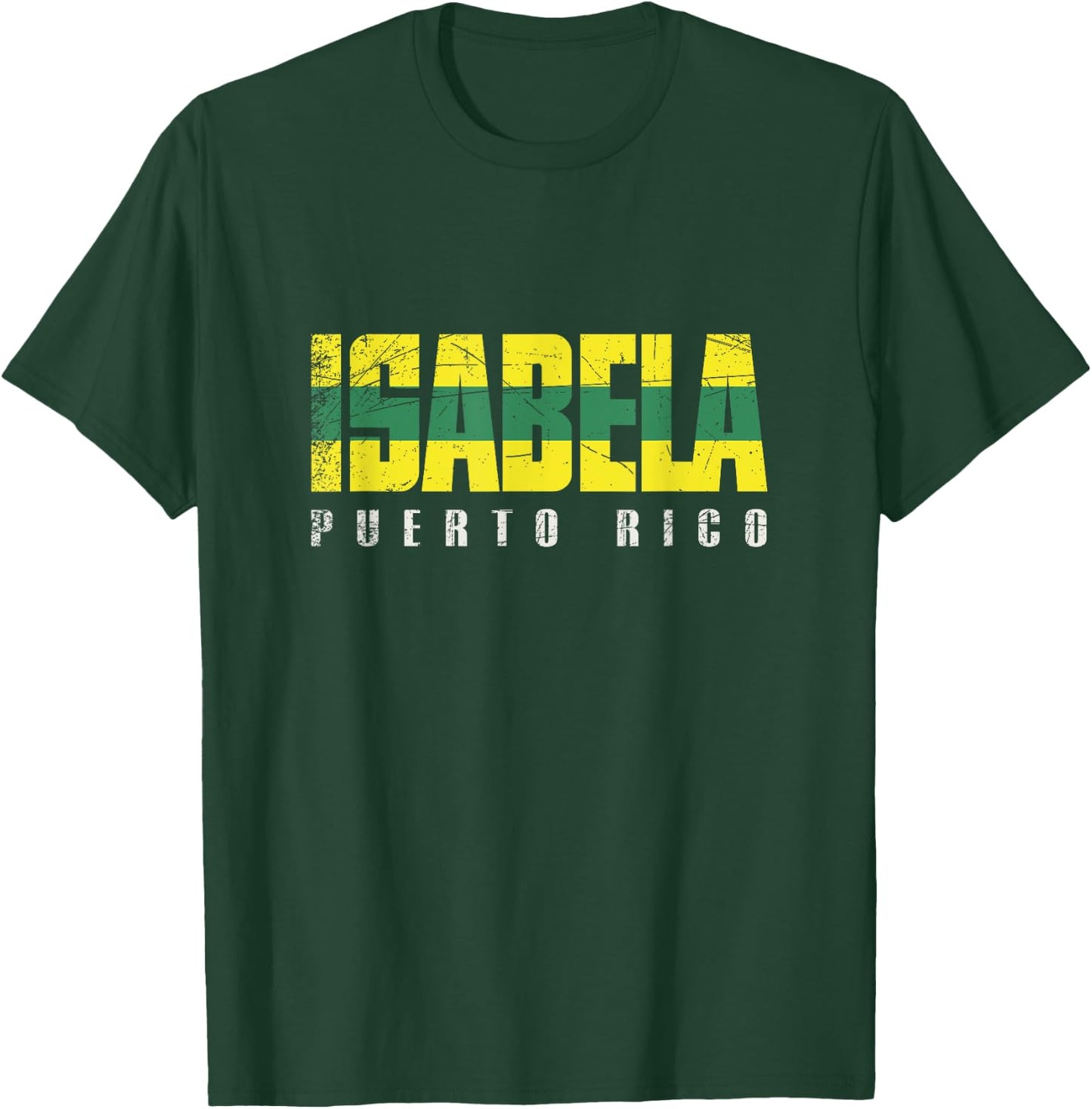 Isabela City in Puerto Rico, Isabela Flag T-Shirt - T-Shirt | Forest