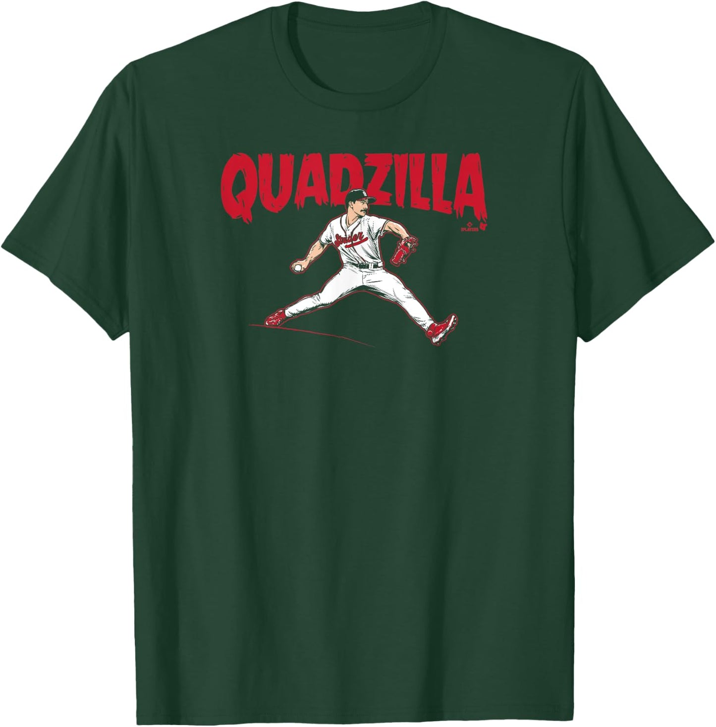 BreakingT - Spencer Strider Quadzilla Atlanta Baseball - Men's Blue Short Sleeve Classic Fit - Small T-Shirt - T-Shirt | Forest