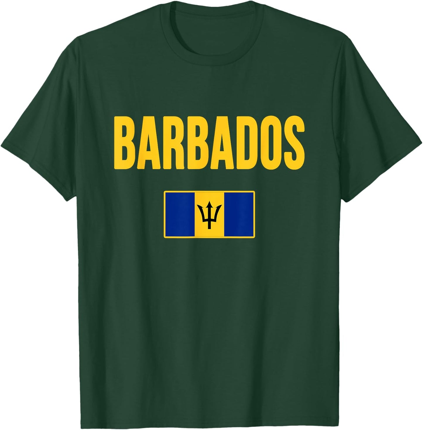 Barbados Flag Barbadian Souvenir T-Shirt - T-Shirt | Forest