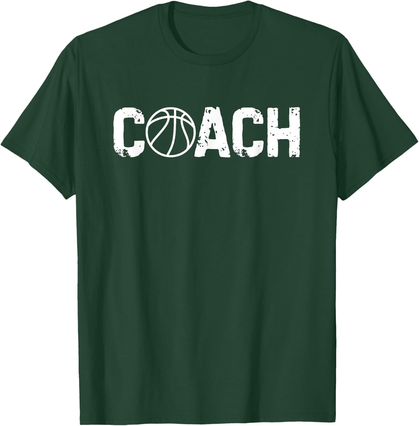 Basketball Coach Trainer Coaching Funny Vintage T-Shirt - T-Shirt | Forest
