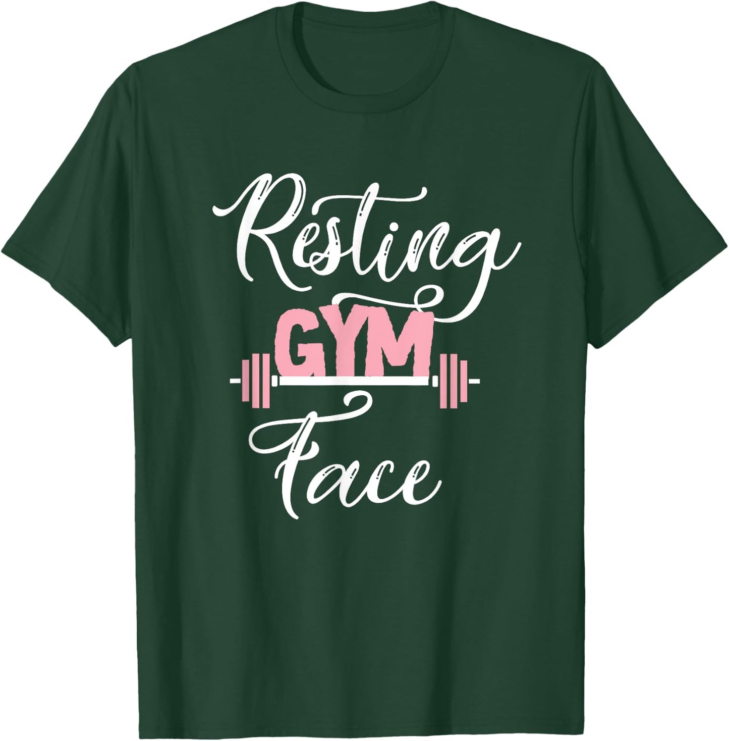 Resting Gym Face Funny Cool Workout Fitness Saying Quote T-Shirt - T-Shirt | Forest