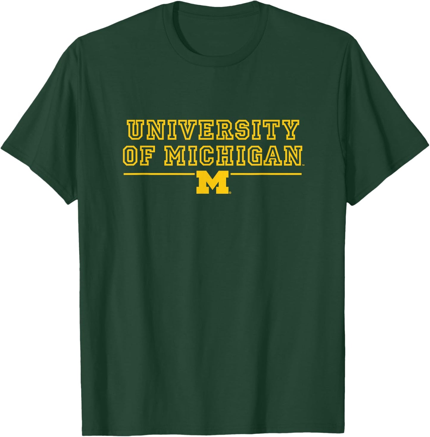 University of Michigan Wolverines U of M Hollow T-Shirt - T-Shirt | Forest