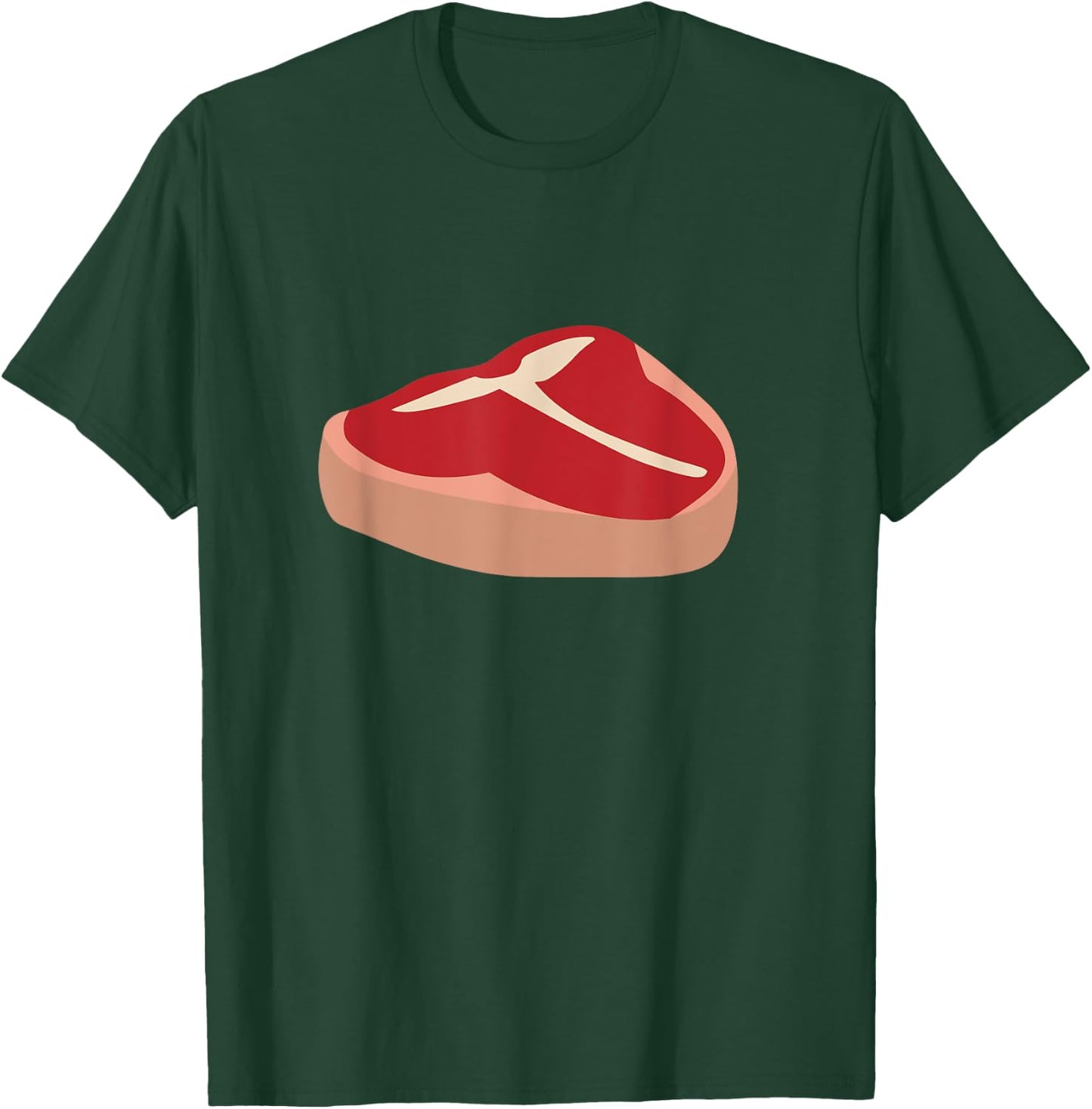 T-Bone Steak Funny Random Piece of Meat T-Shirt - T-Shirt | Forest