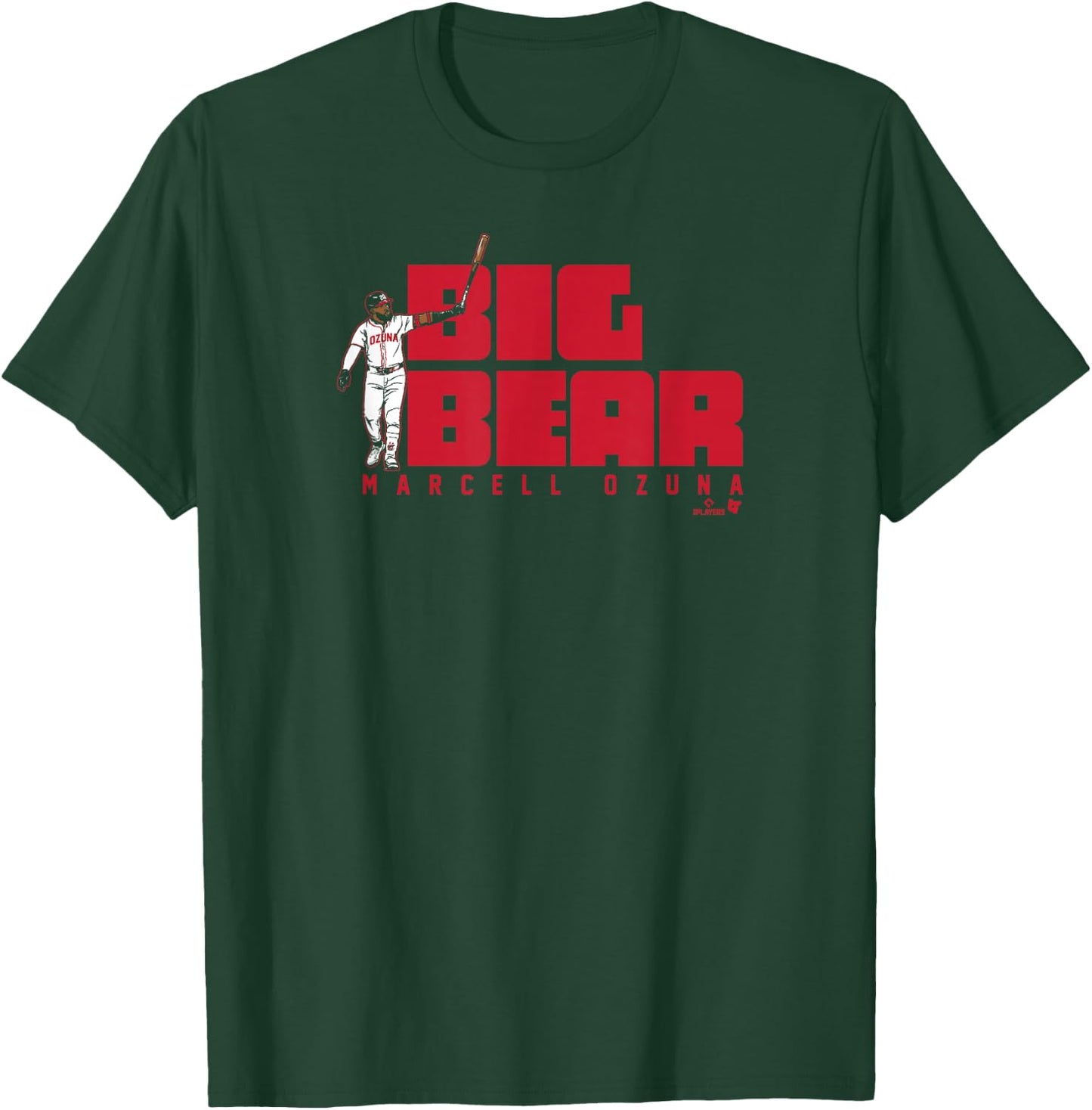 Marcell Ozuna - Big Bear - Atlanta Baseball T-Shirt - T-Shirt | Forest