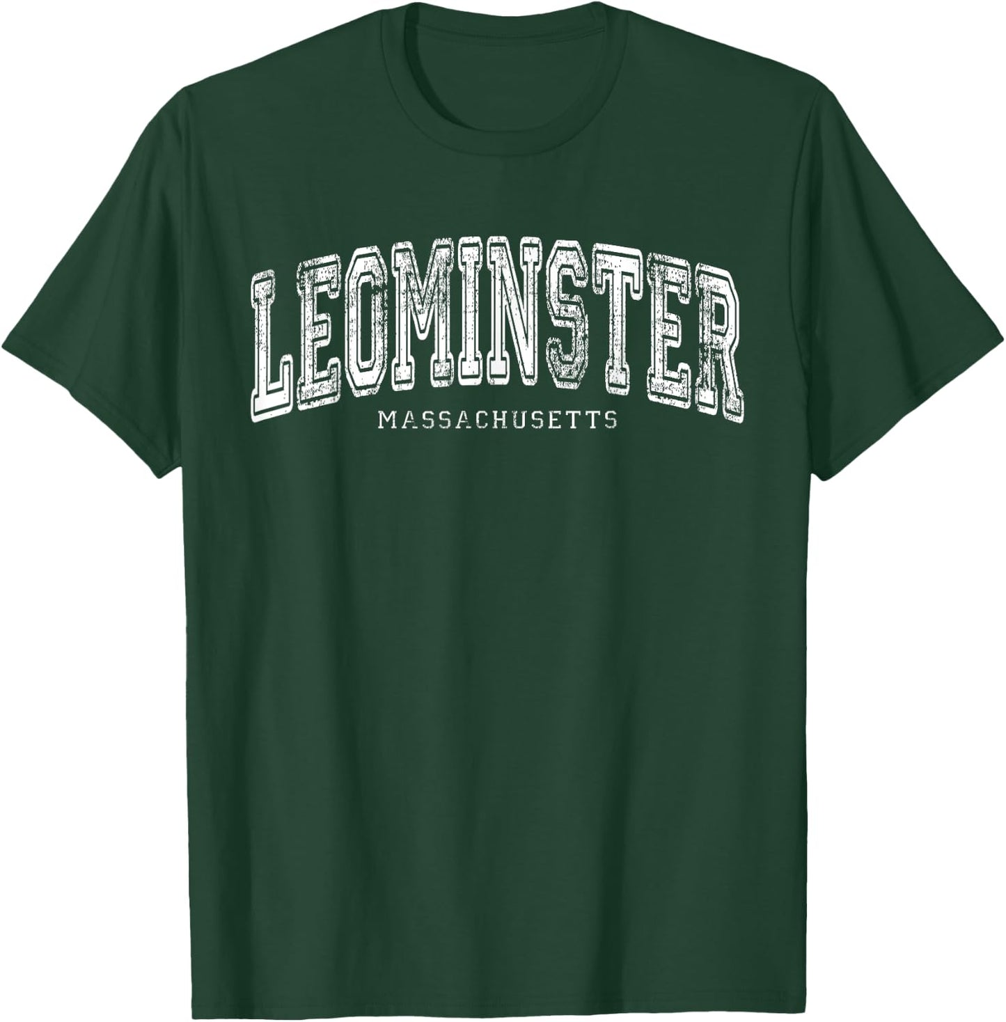 Leominster Massachusetts Vintage Retro US City State Travel T-Shirt - T-Shirt | Forest