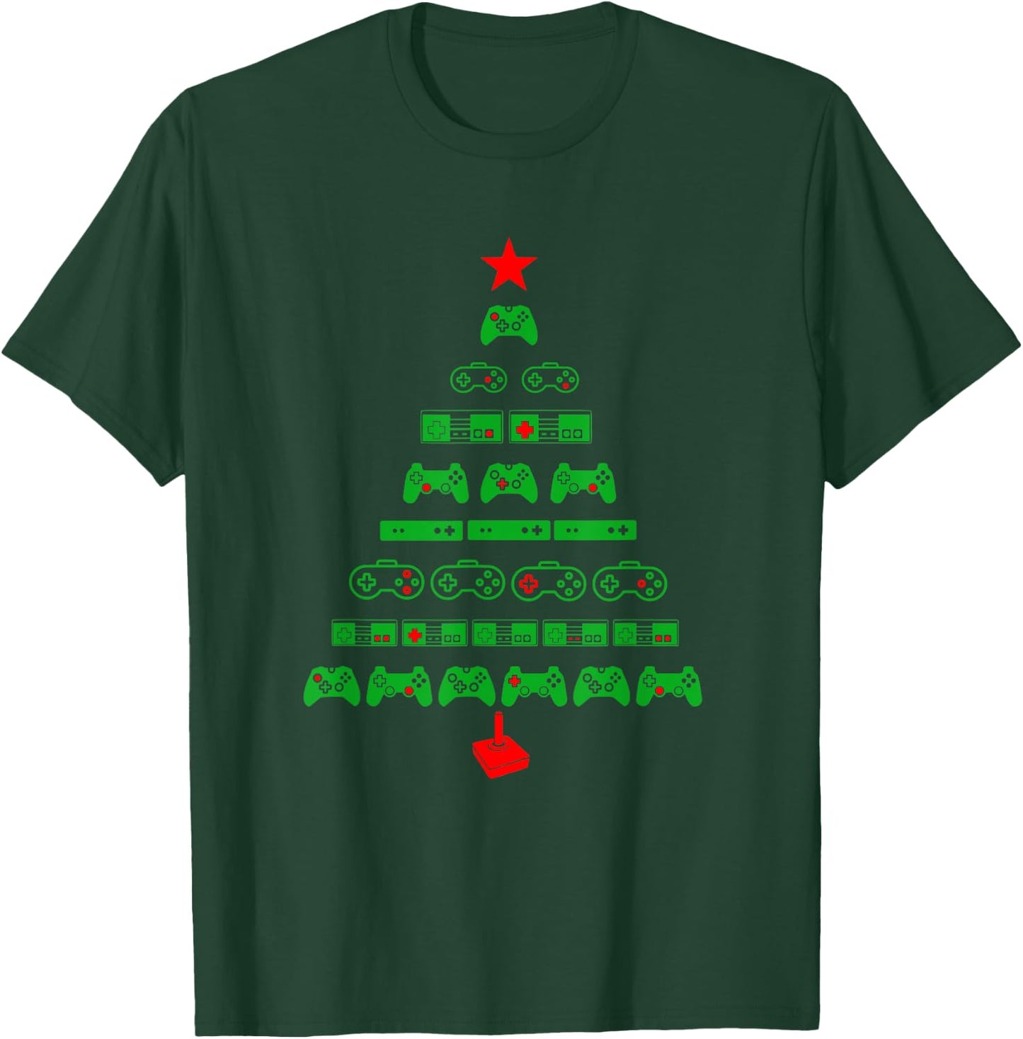 Christmas Gamer Shirt - Video Games T-Shirt - T-Shirt | Forest