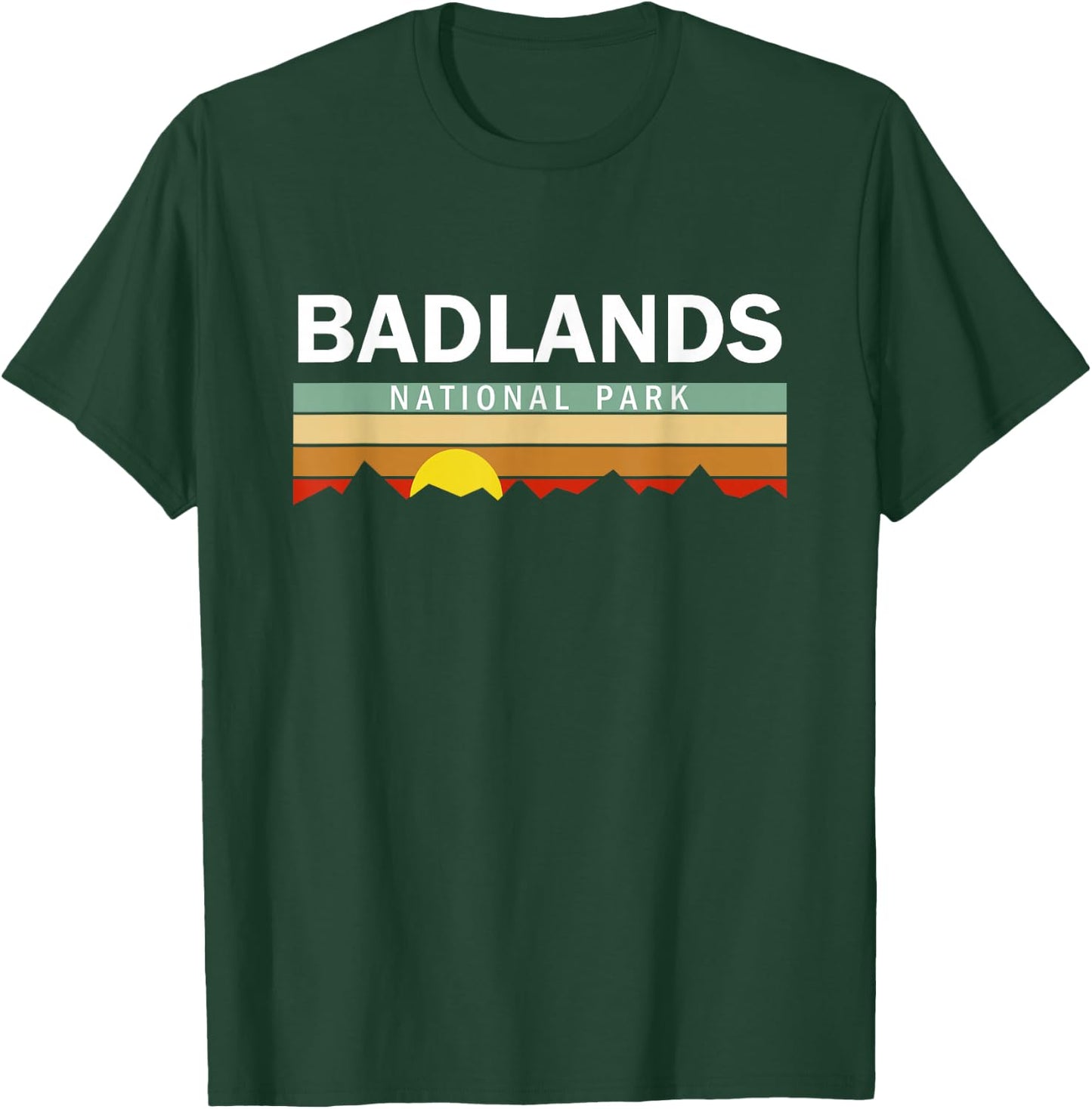 Retro Vintage Badlands National Park T-Shirt - T-Shirt | Forest