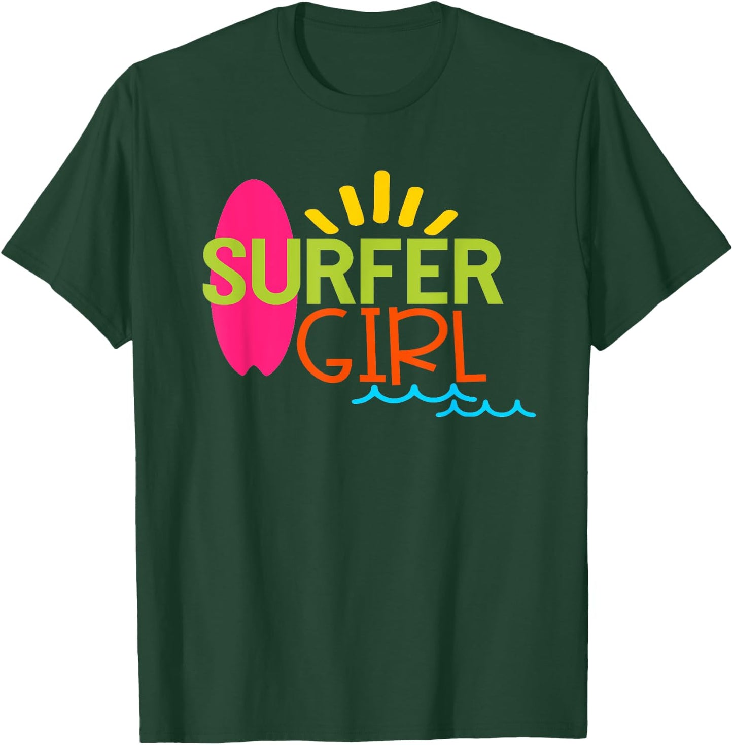 Surfer Girl T-Shirt - T-Shirt | Forest