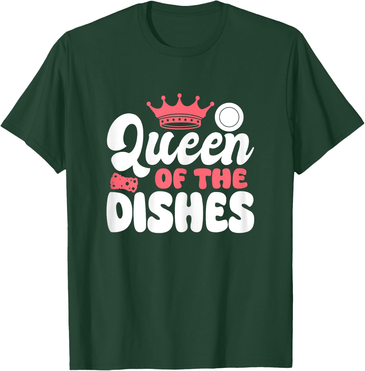 Queen Of The Dishes Kitchen Dishwasher T-Shirt - T-Shirt | Forest