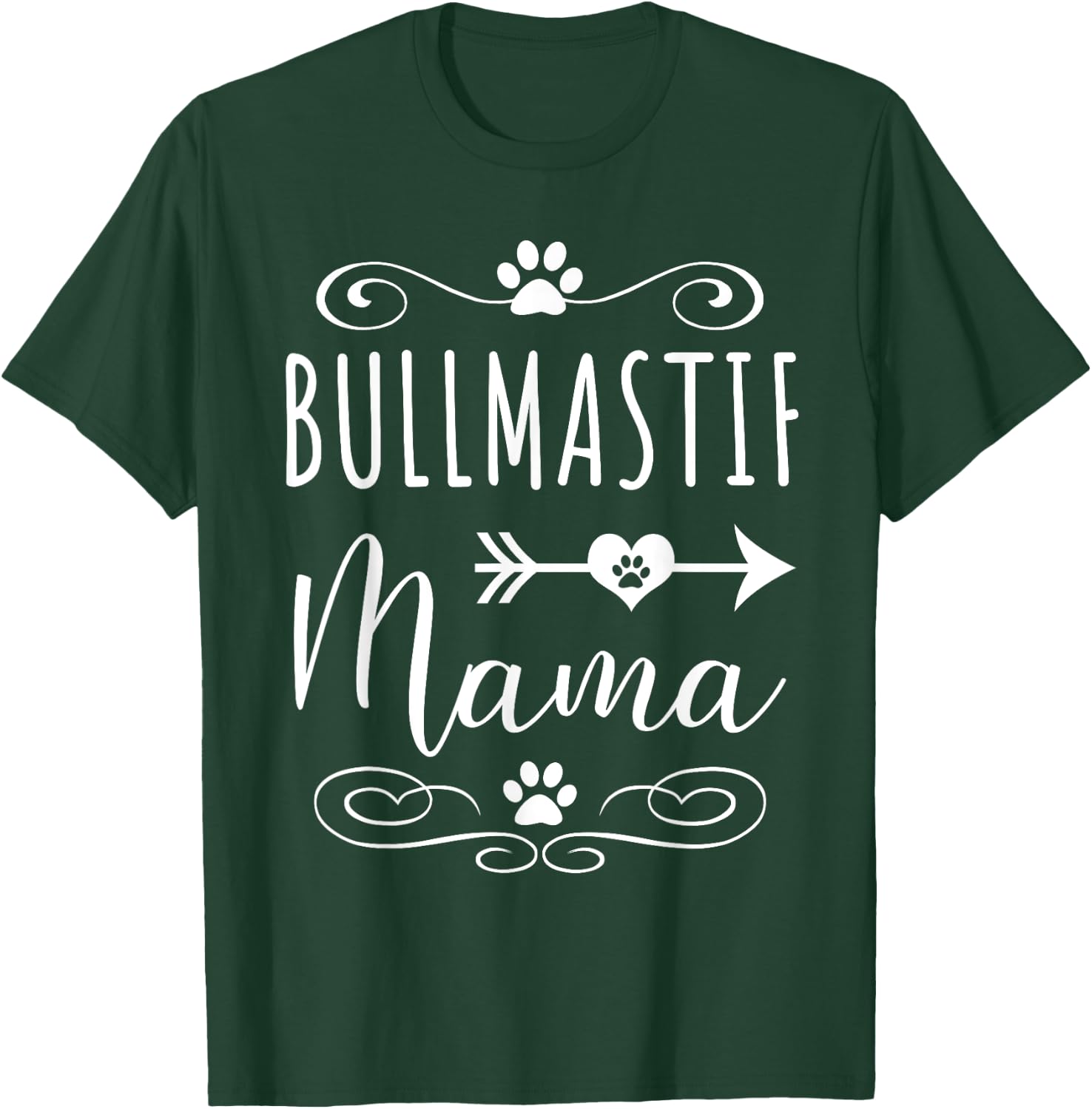 Bullmastiff Mama T Shirts Funny Bullmastiff Lover Dog Mom T-Shirt - T-Shirt | Forest