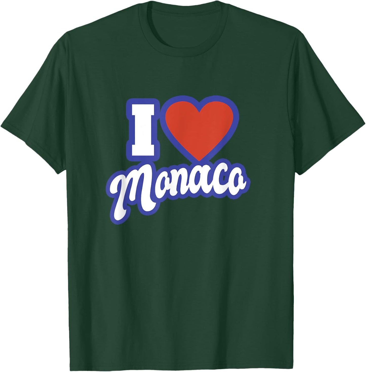 I Love Monaco T-Shirt - T-Shirt | Forest