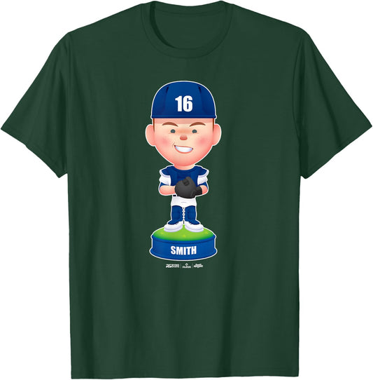 Will Smith Los Angeles Baseball Bobblehead MLBPA T-Shirt - T-Shirt | Forest