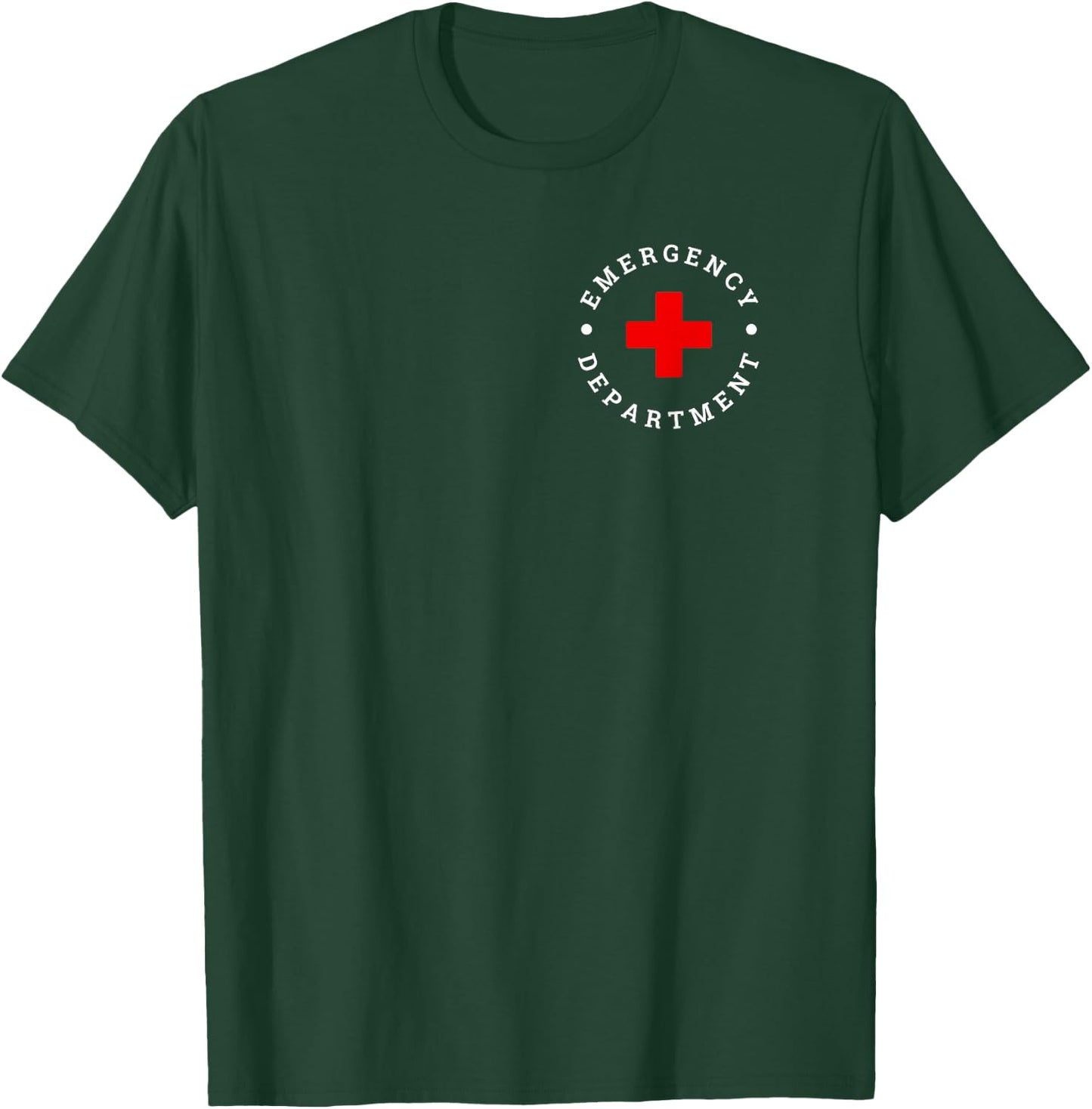 Emergency Department ER Trauma Front and Back Design T-Shirt - T-Shirt | Forest