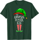 The Animal Lover Elf Family Matching Group Christmas Gift T-Shirt - T-Shirt | Forest