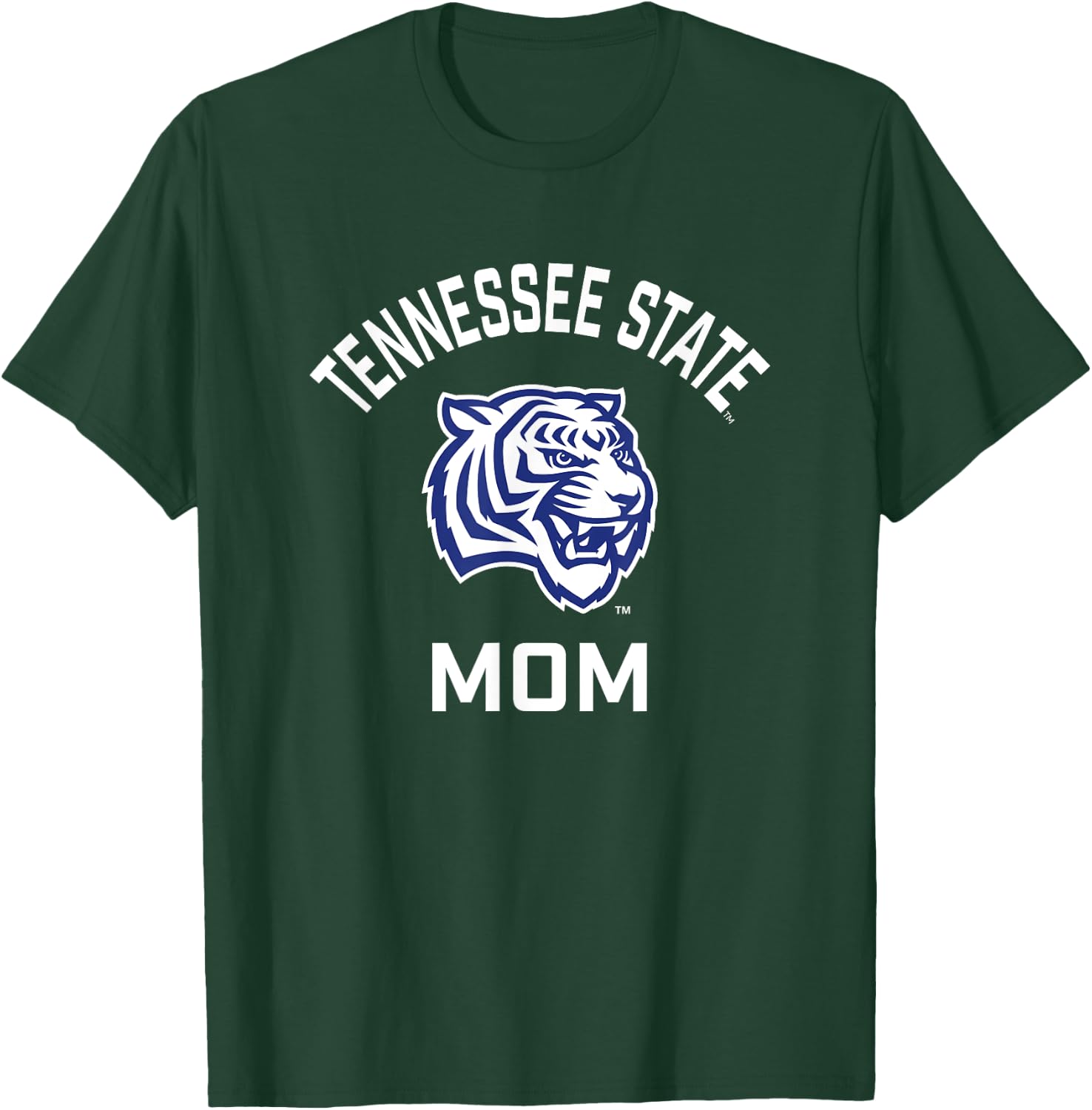 Tennessee State University TSU Tigers Arched Mom T-Shirt - T-Shirt | Forest