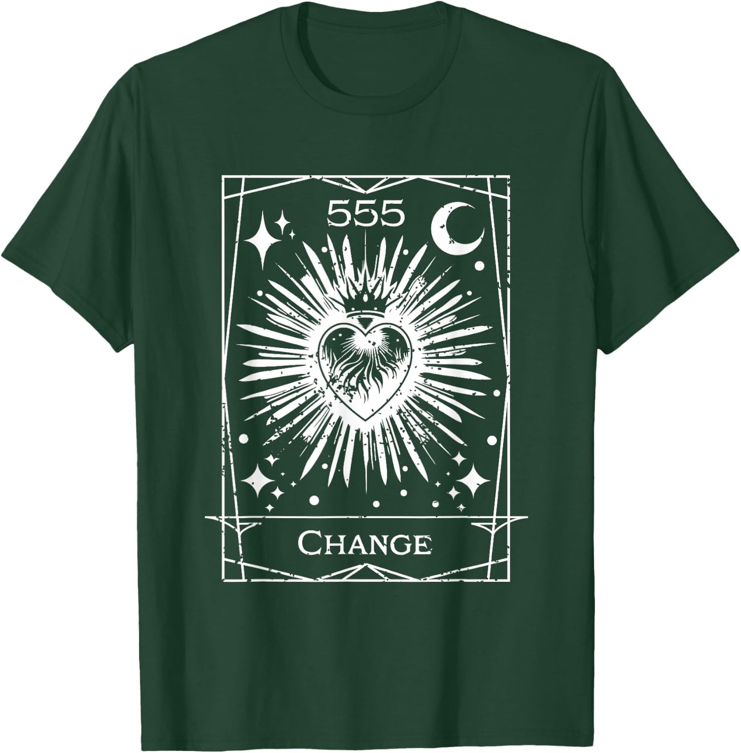 Angel Number 555 Change Numerology Personal Number 555 T-Shirt - T-Shirt | Forest