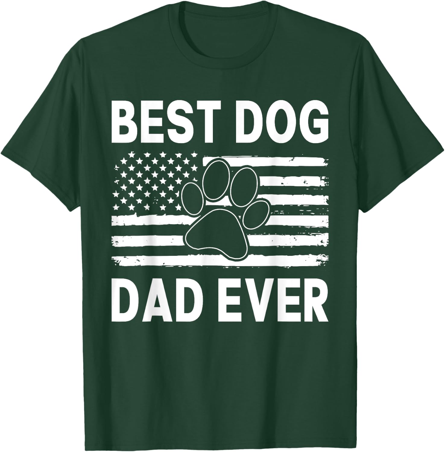 Funny Dad Fathers Day Dog Dad T-Shirt - T-Shirt | Forest