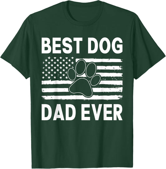 Funny Dad Fathers Day Dog Dad T-Shirt - T-Shirt | Forest