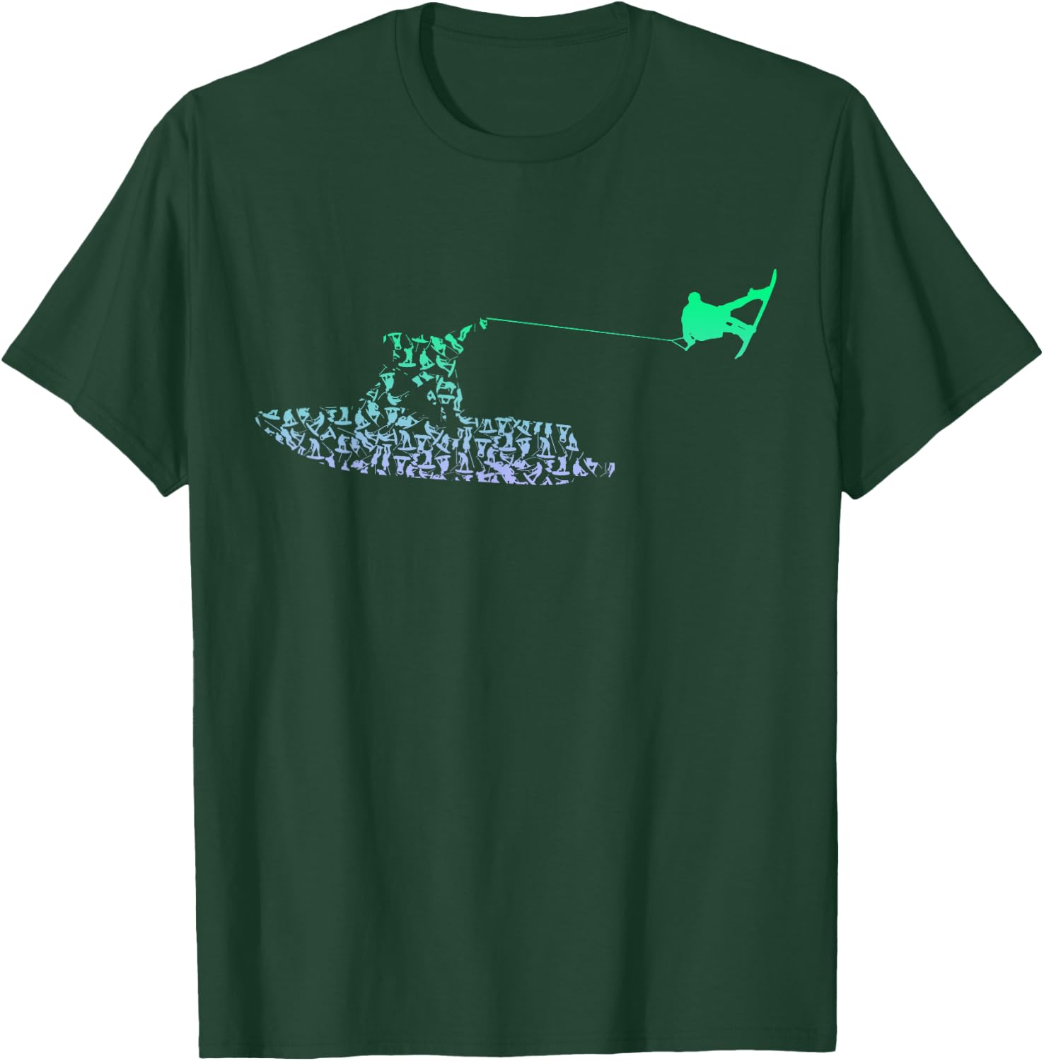Boys Wakeboarder Shirt | Wakeboard Shirt | Wakeboarding , Small, Black T-Shirt - T-Shirt | Forest