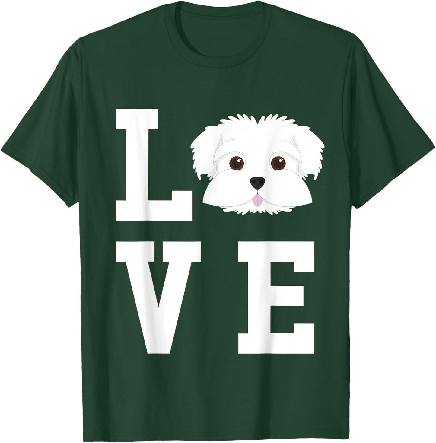 I Love My Maltese Dog Lover T-Shirt - T-Shirt | Forest