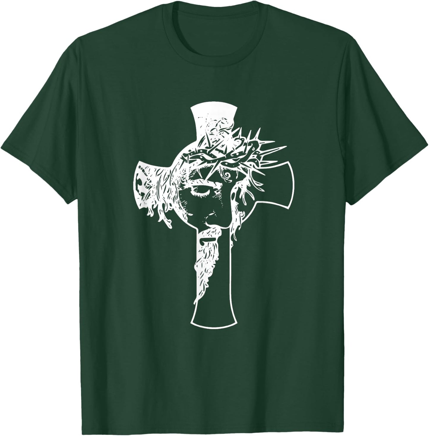 Crucifix jesus christ Cross Christianity Christian Love T-Shirt - T-Shirt | Forest