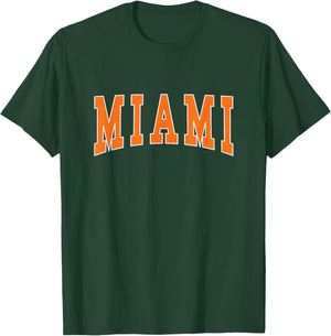 MIAMI - Throwback Design - Classic T-Shirt - T-Shirt | Forest