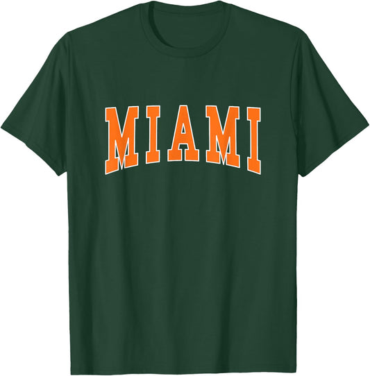 MIAMI - Throwback Design - Classic T-Shirt - T-Shirt | Forest