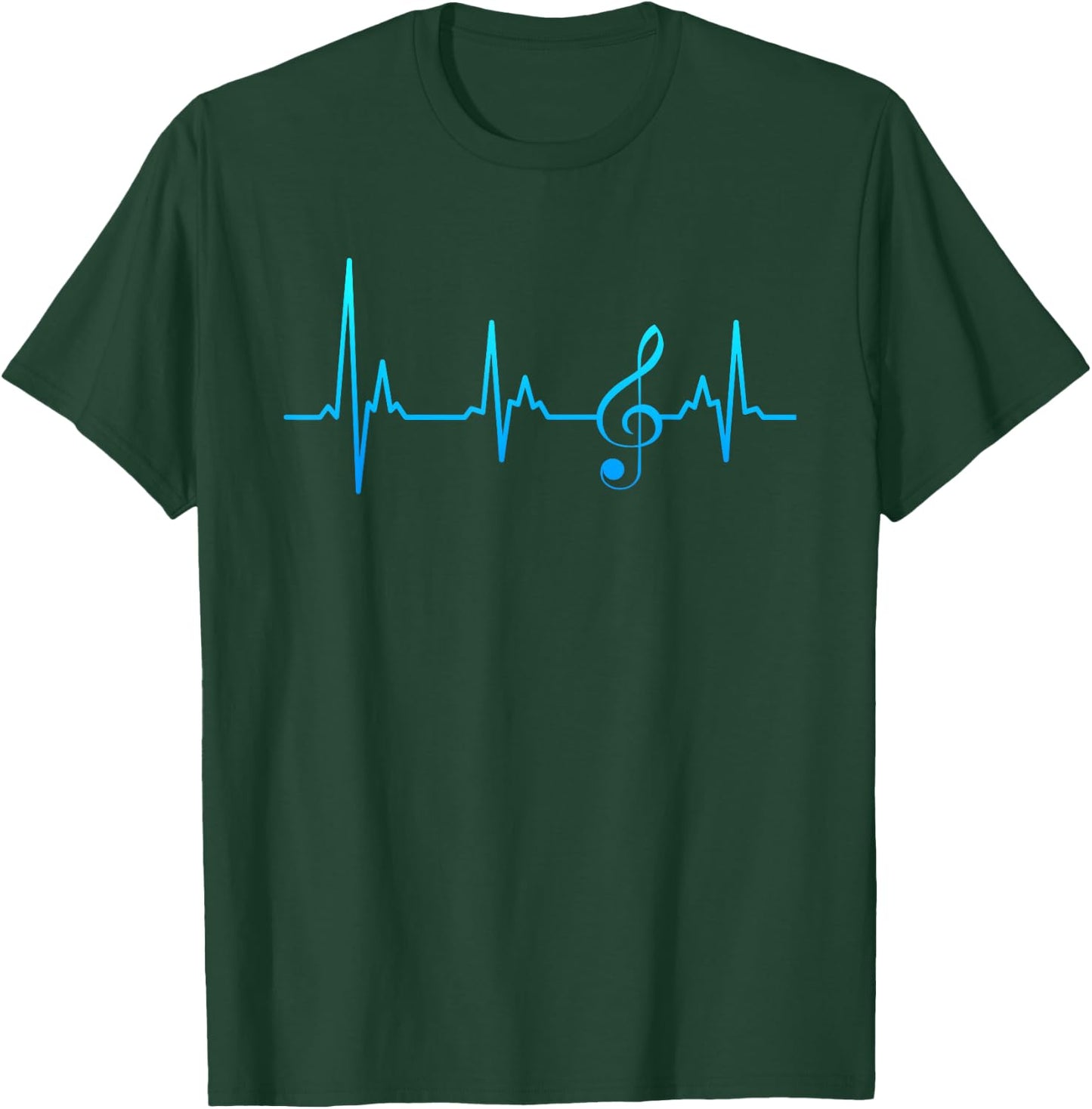 Musical Clef My Heart Beats for Music Sheet Music T-Shirt - T-Shirt | Forest