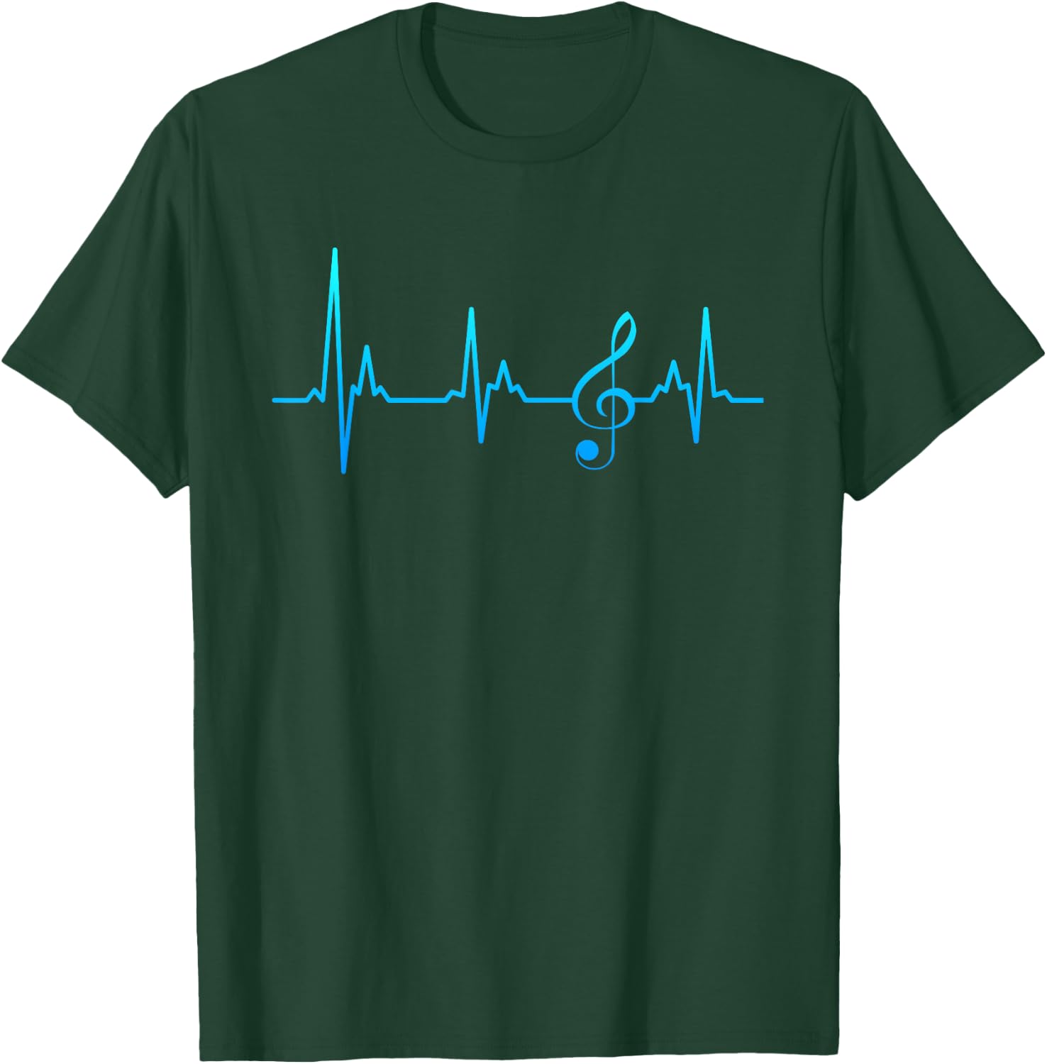 Musical Clef My Heart Beats for Music Sheet Music T-Shirt - T-Shirt | Forest