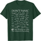 42 Answer to all Questions - Life Universe Everything Funny T-Shirt - T-Shirt | Forest
