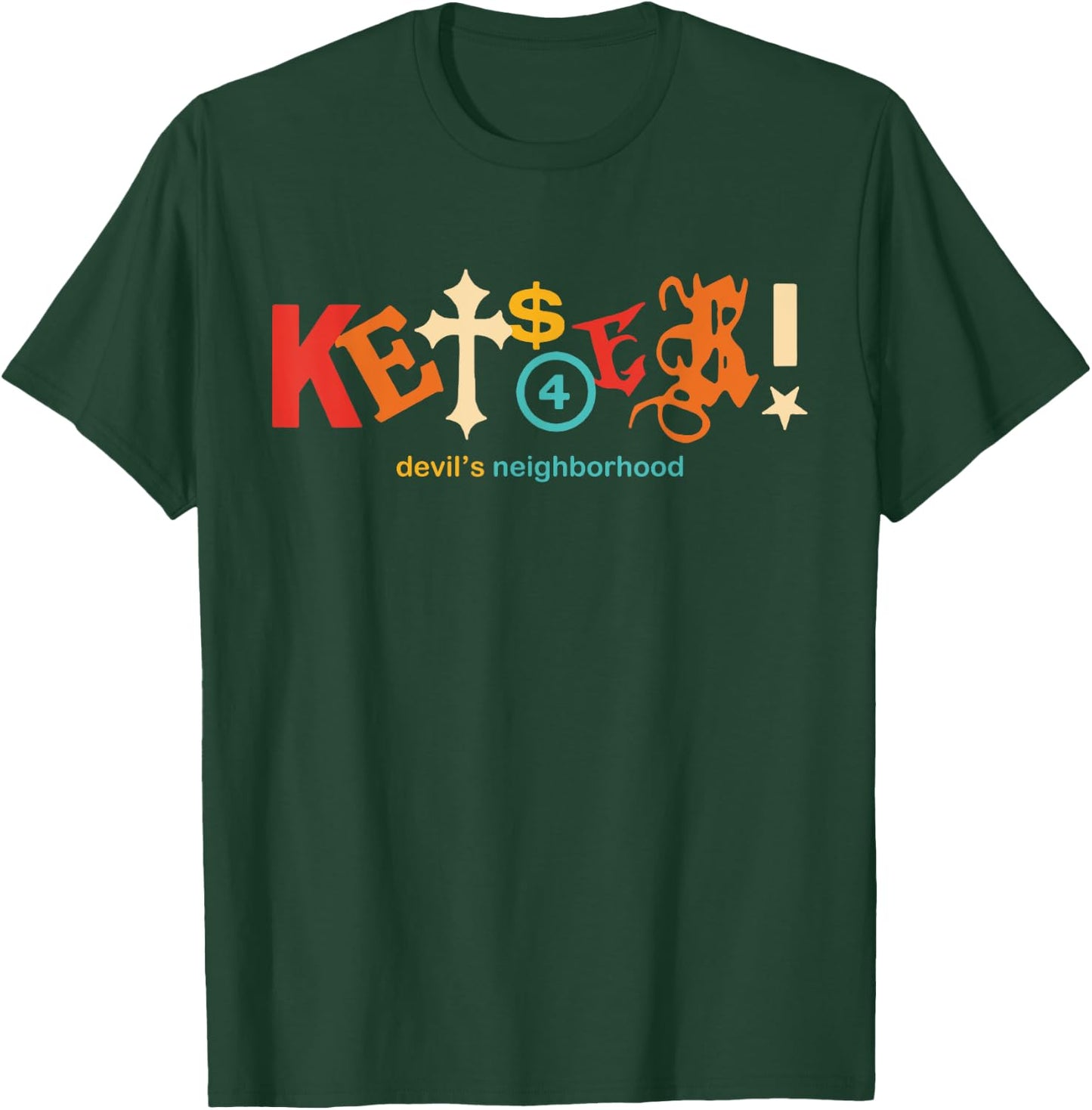 Kets4Eki Devils Neighborhood Retro Apparel T-Shirt - T-Shirt | Forest