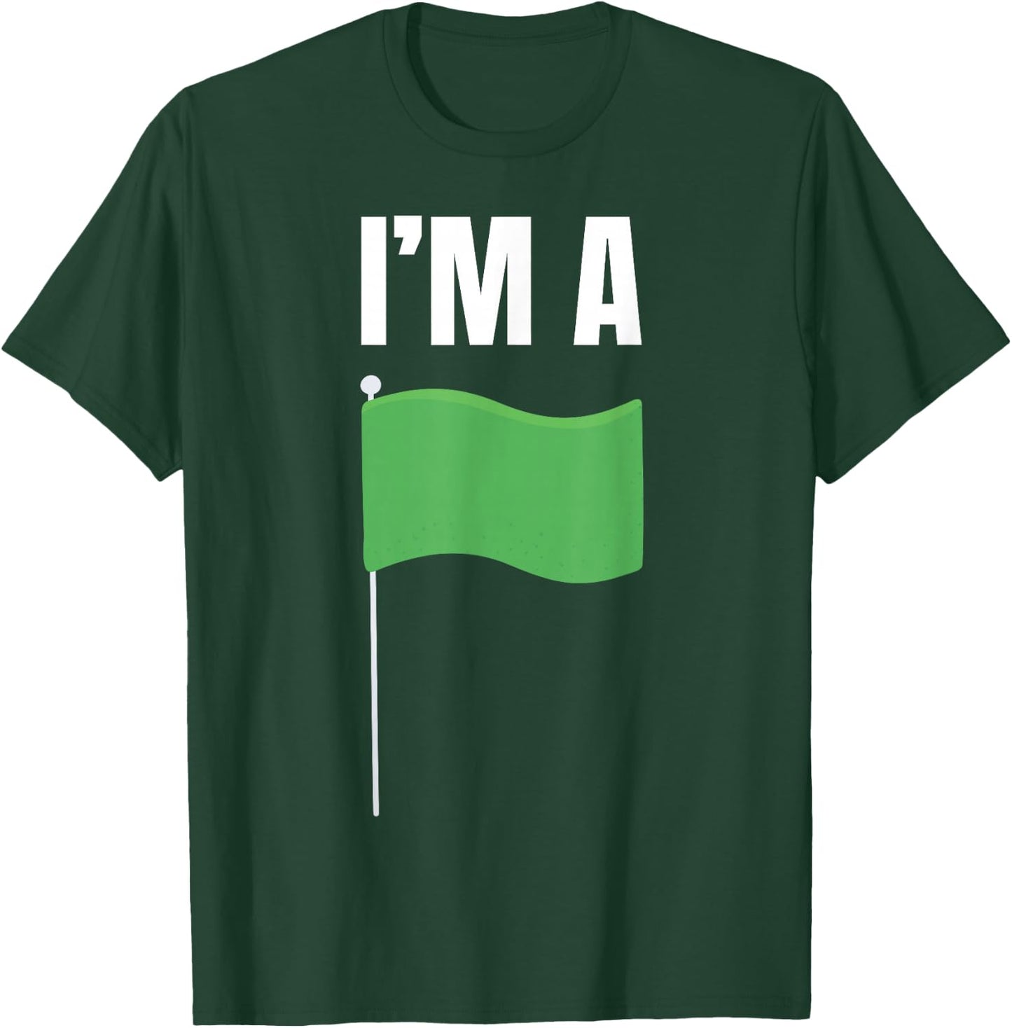Boyfriend and Girlfriend Valentines Apparel -Adults Green Flag , Small, Black, Short Sleeve, , Letter Print T-Shirt - T-Shirt | Forest