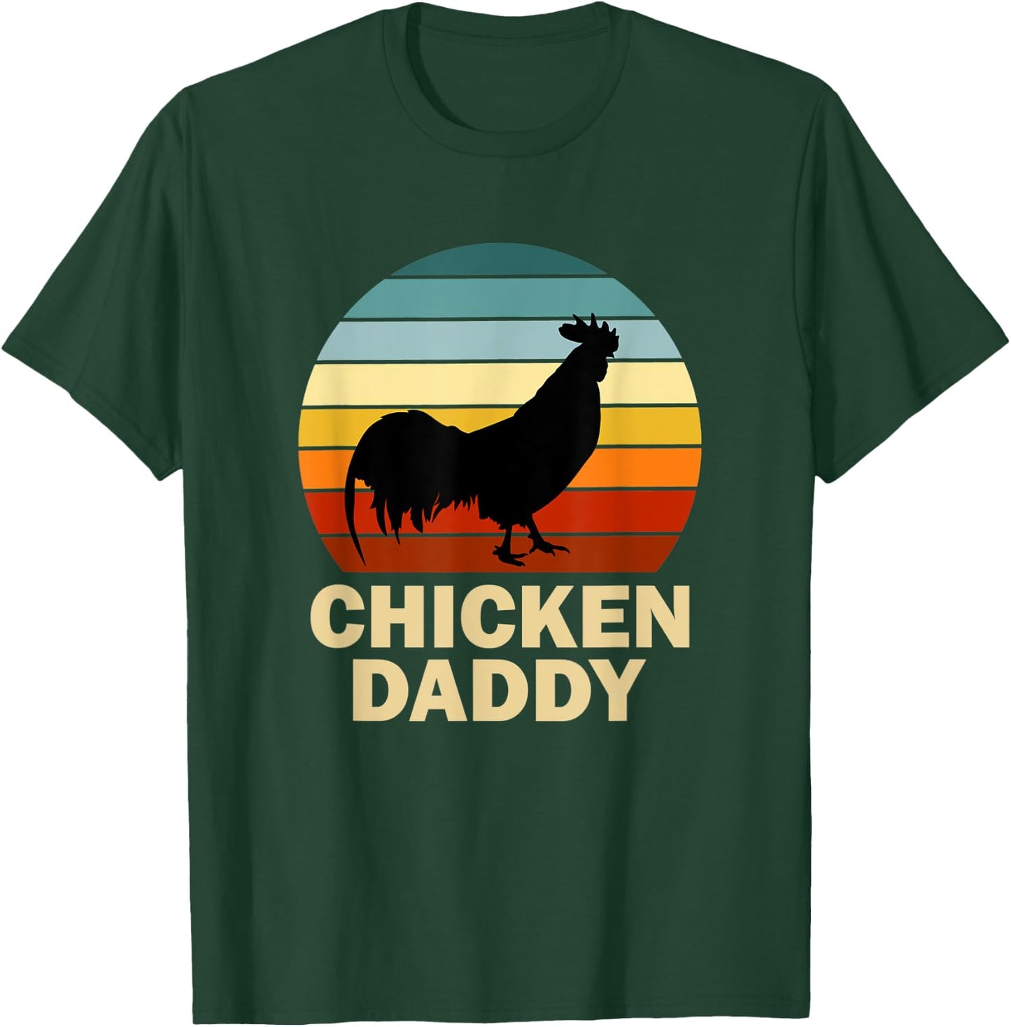 Chicken Daddy Vintage Chicken Daddy Farmer T-Shirt - T-Shirt | Forest