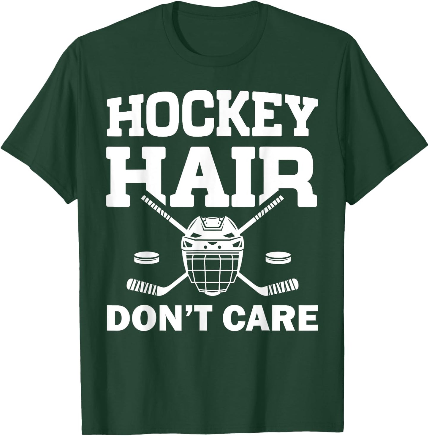 Funny Ice Hockey Design For Girls Women Ice Hockey Player T-Shirt - T-Shirt | Forest