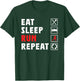 Eat Sleep Run Repeat Jogging Running Runner Jogging Running T-Shirt - T-Shirt | Forest