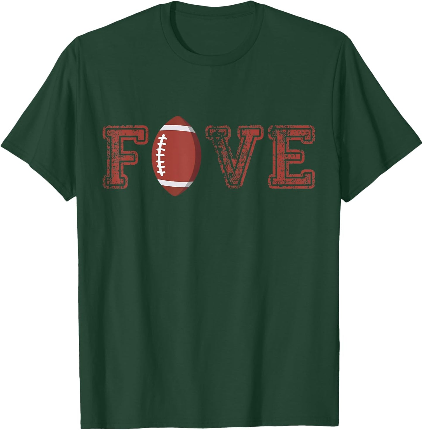 5th Birthday Boy Five Year Old Football 5 Matching Family T-Shirt - T-Shirt | Forest