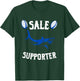 Sale Supporter Rugby Rugbyman Funny Rugby Ball T-Shirt - T-Shirt | Forest