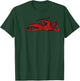 Mischievous Red Devil Design With Horns And Pointed Tail T-Shirt - T-Shirt | Forest